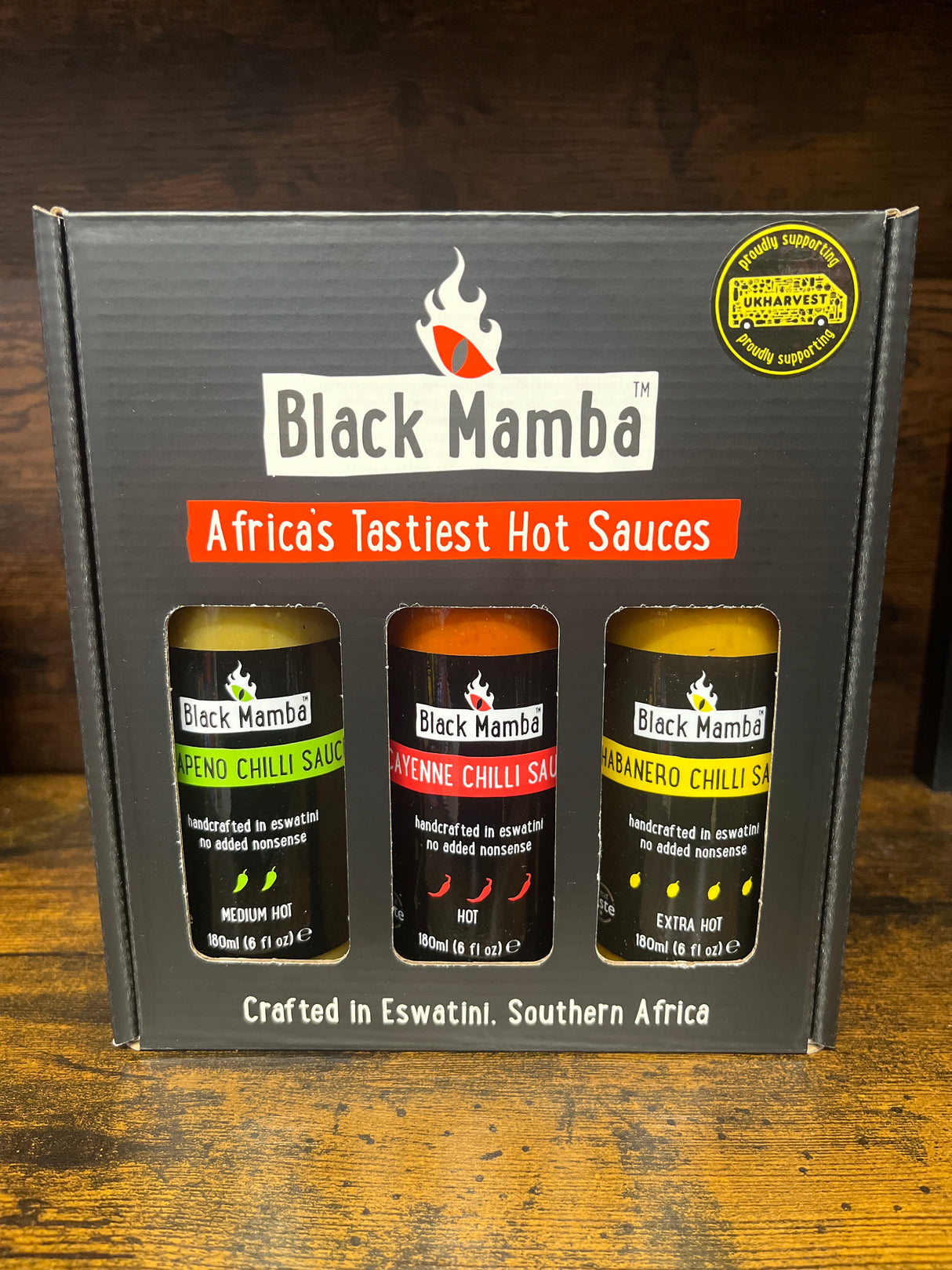 Black Mamba Chilli Sauce Gift Box (3 x 180ml)