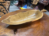 Large Handmade Wooden Leaf Salad and service Dish
