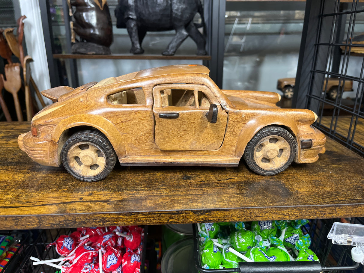 Porsche 911 V2.1 Hand Carved Mahogany