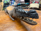 Hand Carved Intricate Wooden Crocodile Malawi