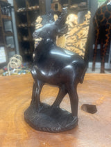 Hand Carved Wooden Ebony Gazelle