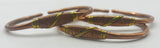 Gold Wired Copper Bangles