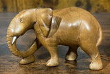 Handmade Mahogany Standing Elephant