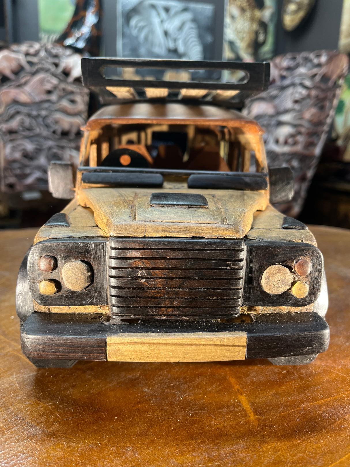 Classic Landrover Defender V3.2 Hand Carved Mahogany with Ebony