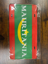 Metal Country Flag And Name Style License Plate Room Decor 15x30cm