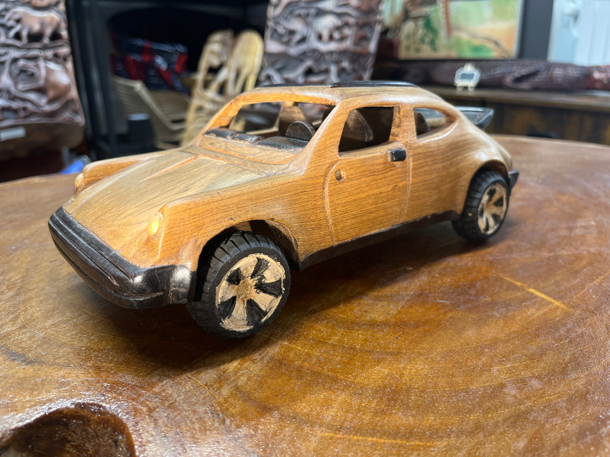 Porsche 911 V3.1 Hand Carved Mahogany