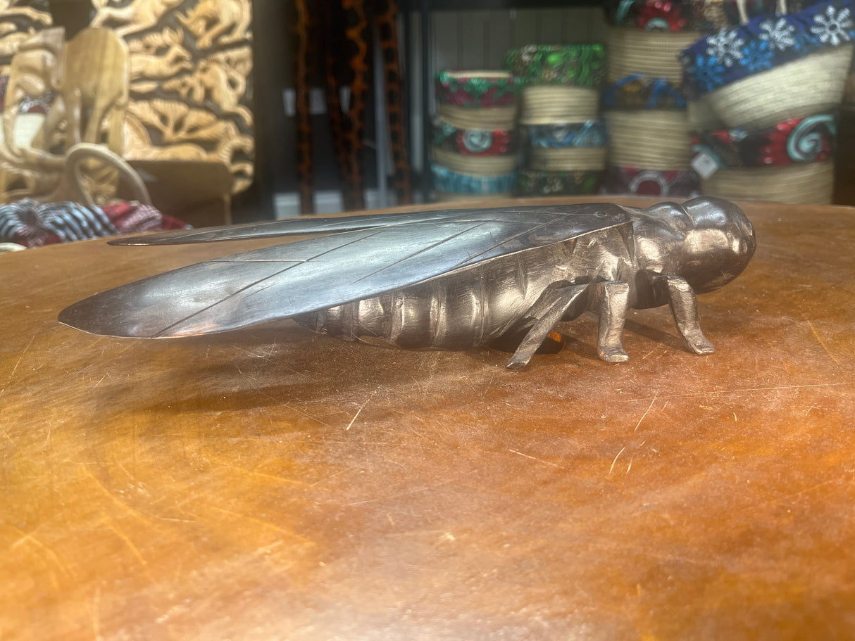 Hand Carved Ebony Malawian ‘Gumbi’ Fly
