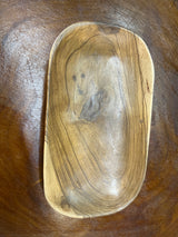 Mahogany Handmade Wooden Tray / Snack Dish / Coins / Jewellery Tray