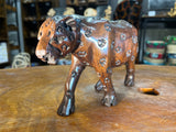 Hand Carved Ebony Wood Mother and Baby Leopard