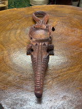 Handmade Wooden Crocodile Ashtray