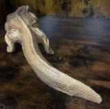 Hand Carved Mahogany Satisfied Komodo
