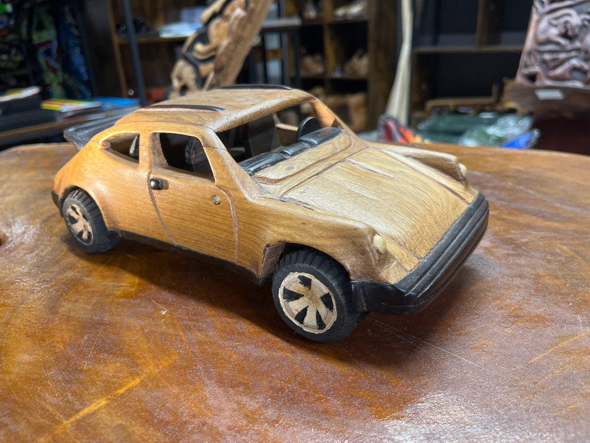 Porsche 911 V3.1 Hand Carved Mahogany