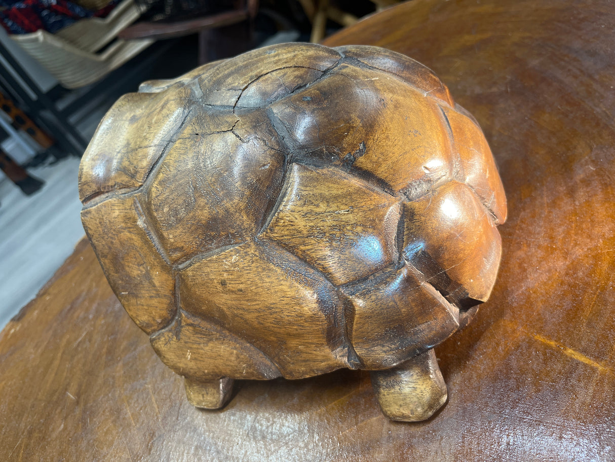 Solid Wooden Handmade Intricate Turtle - Lovely Centre Piece