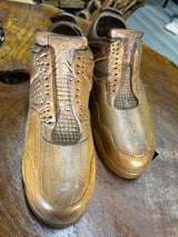 Pair of Jordan 4 V2.1 Hand Carved Mahogany Display Piece