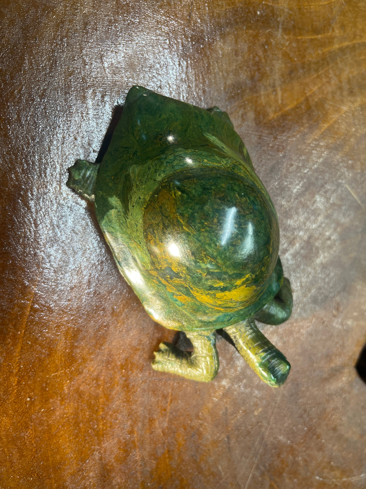 Green Stone Turtle Handmade In Malawi