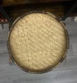 Closed Richero / Flat Rounded Shallow Wicker Basket