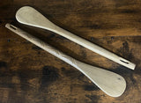 Hand Carved Flat Serving Spoons Set