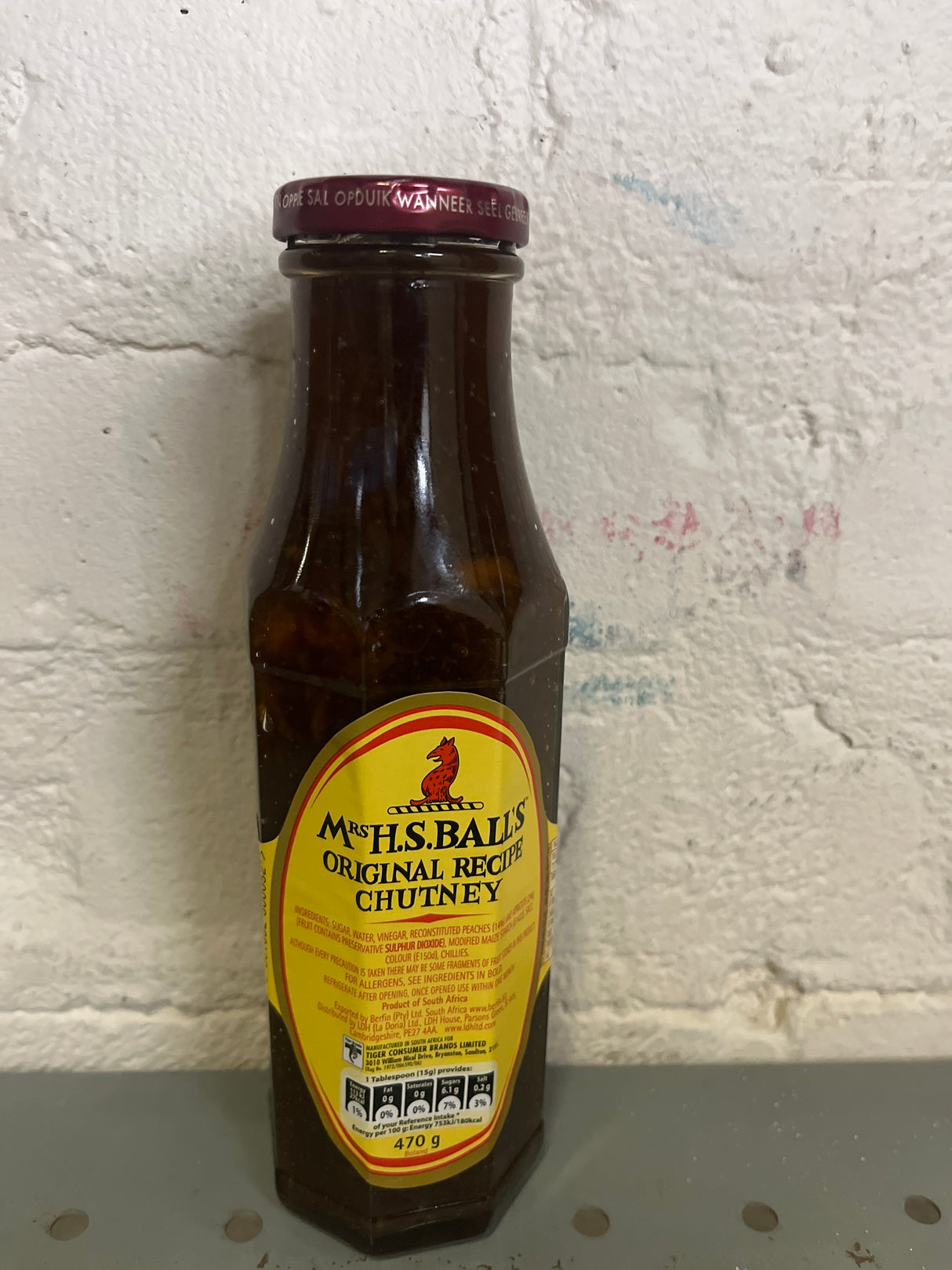 Mrs H.S. Balls Original Chutney 470g Jar