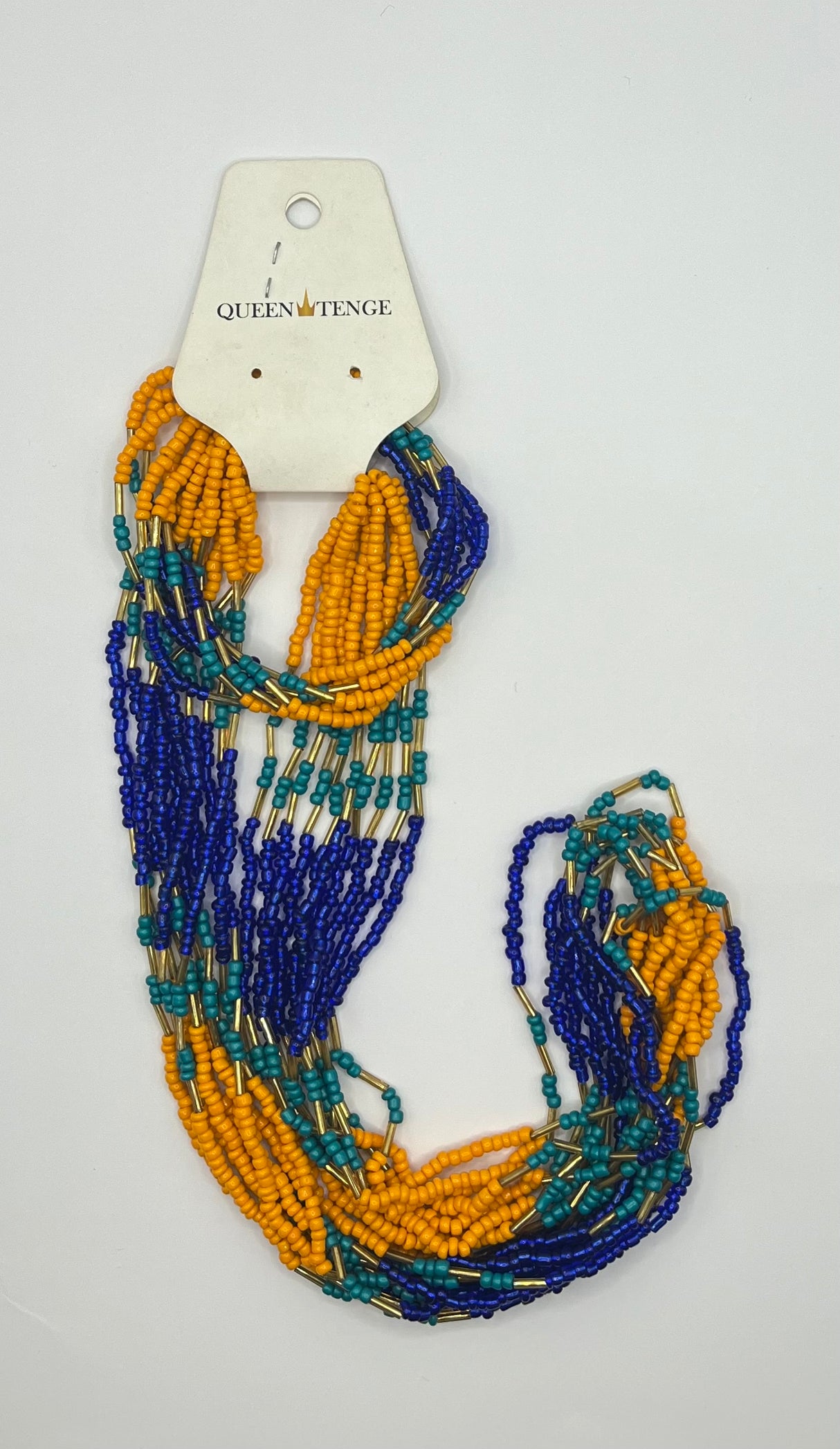 Queen Tenge - Beaded Necklace and Bracelet Jewellery Set