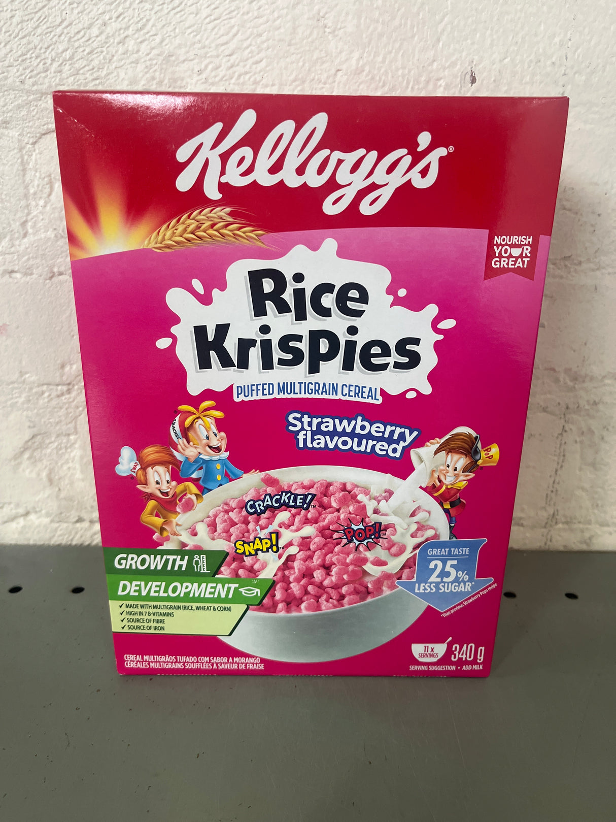 Kelloggs Rice Crispies (South Africa) 340g Strawberry