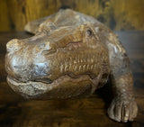 Hand Carved Mahogany Satisfied Komodo