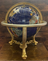 Gemstone Globe With Matte Brass Cradle
