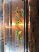 Gastone African Village Scene Copper Tray