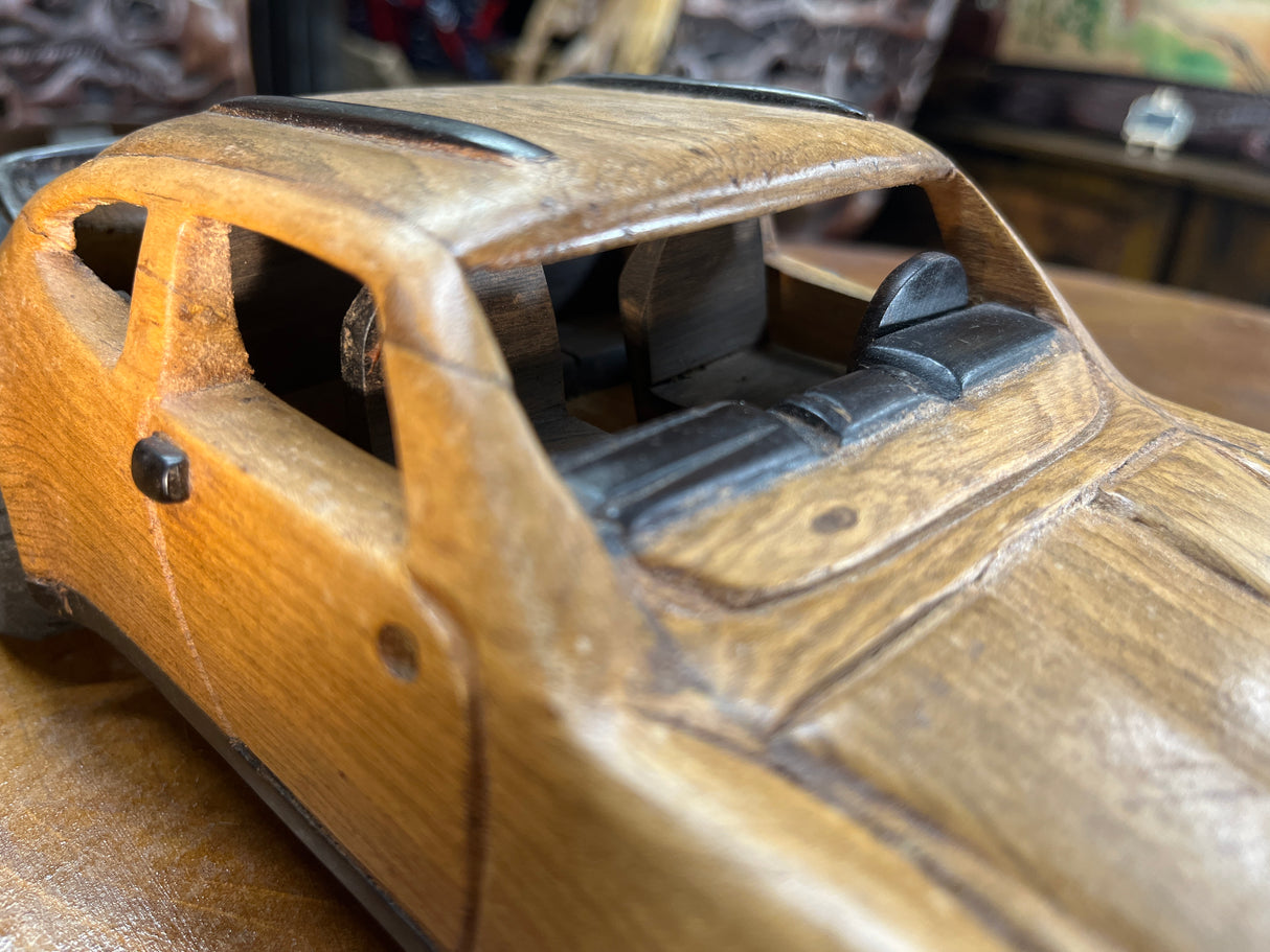 Porsche 911 V3.1 Hand Carved Mahogany