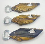 Ebony Fish Handle Bottle Opener