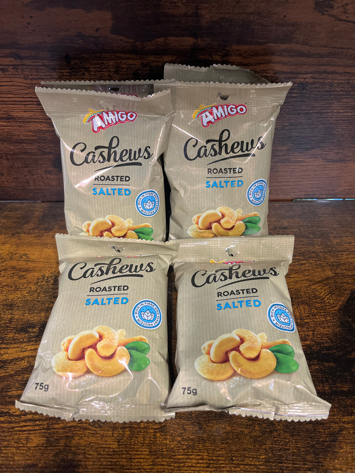 Amigo Roasted Salted Cashews 75g