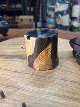 Custom Piece - 3 Smoking Monkeys Ashtray Ebony