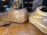 Pair of Nike Air Max 1 Hand Carved Mahogany Display Piece