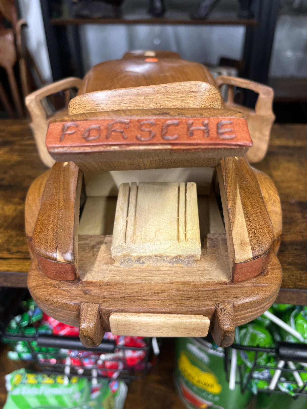 Porsche 911 V2.1 Hand Carved Mahogany