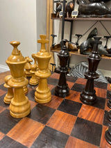 Large Handmade Malawian Chess Board With Pieces