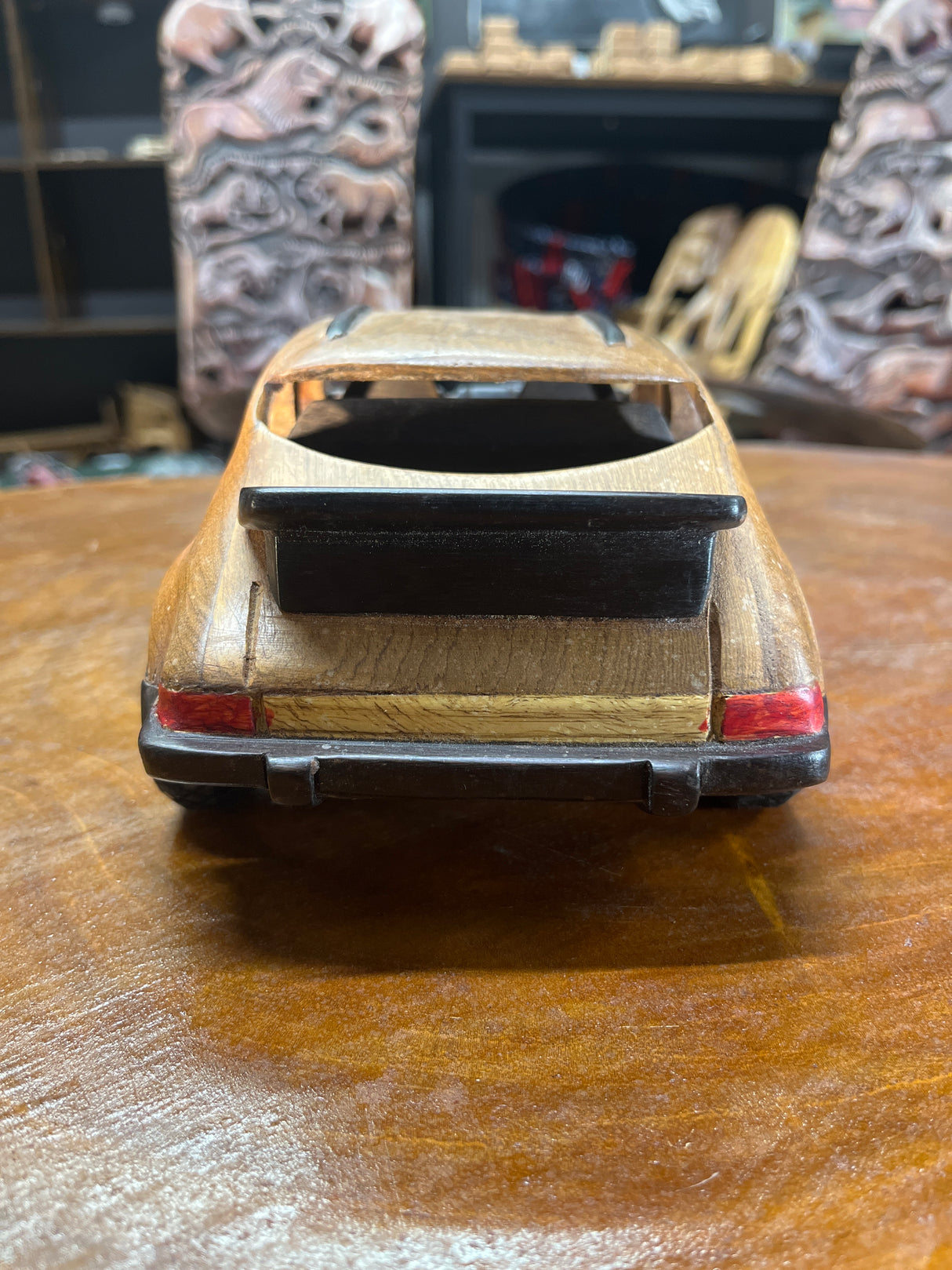 Porsche 911 V3.1 Hand Carved Mahogany