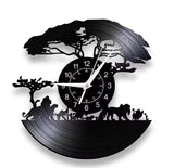 African Reclaimed Vinyl Record Clock