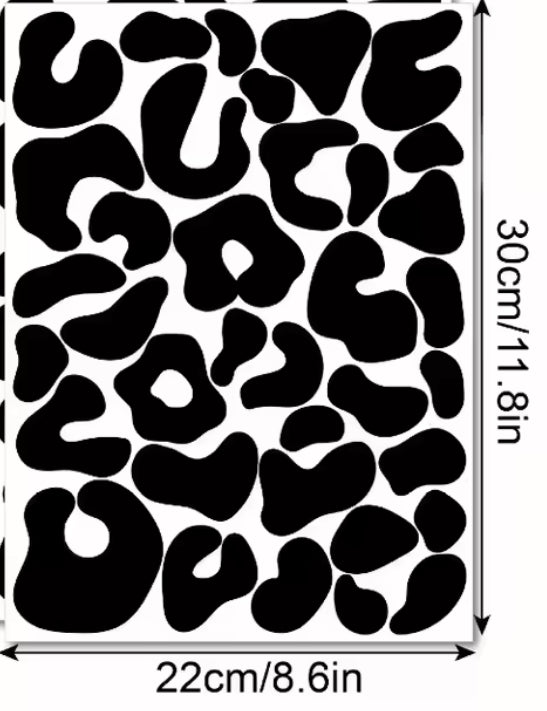 Leopard Print Sticker Sheet 1 x A4