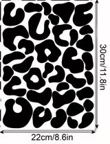 Leopard Print Sticker Sheet 1 x A4