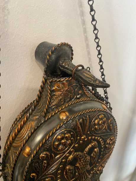 Vintage Moroccan Copper and Brass Flask
