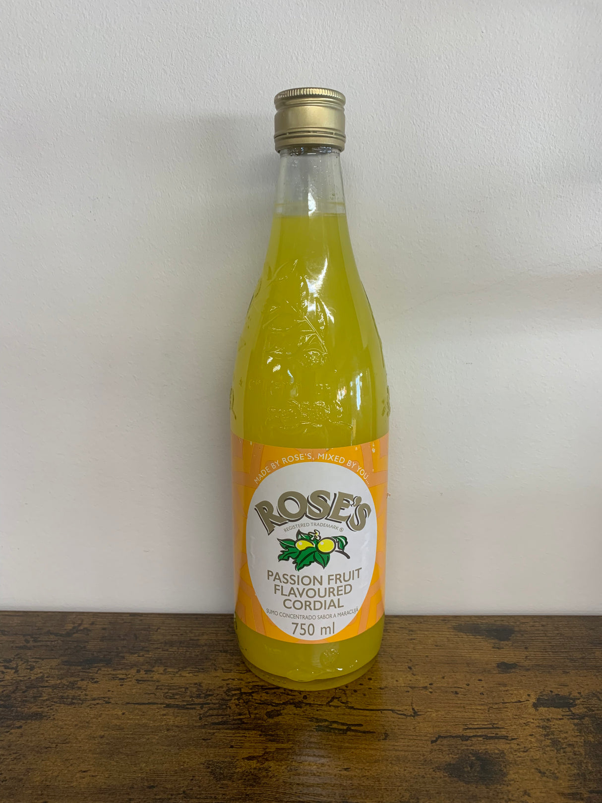 Roses Cordial 750ml Glass Bottle
