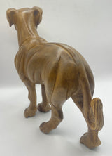 Hand Carved Wooden Dog Model