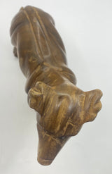 Hand Carved Wooden Dog Model