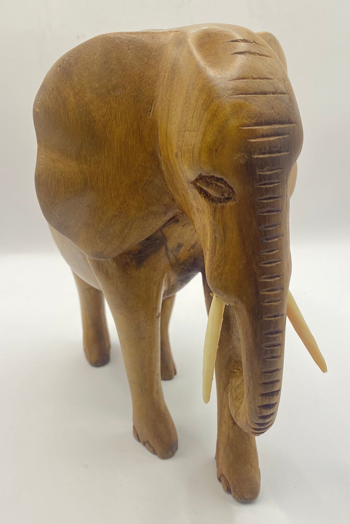 Mahogany Standing Elephant