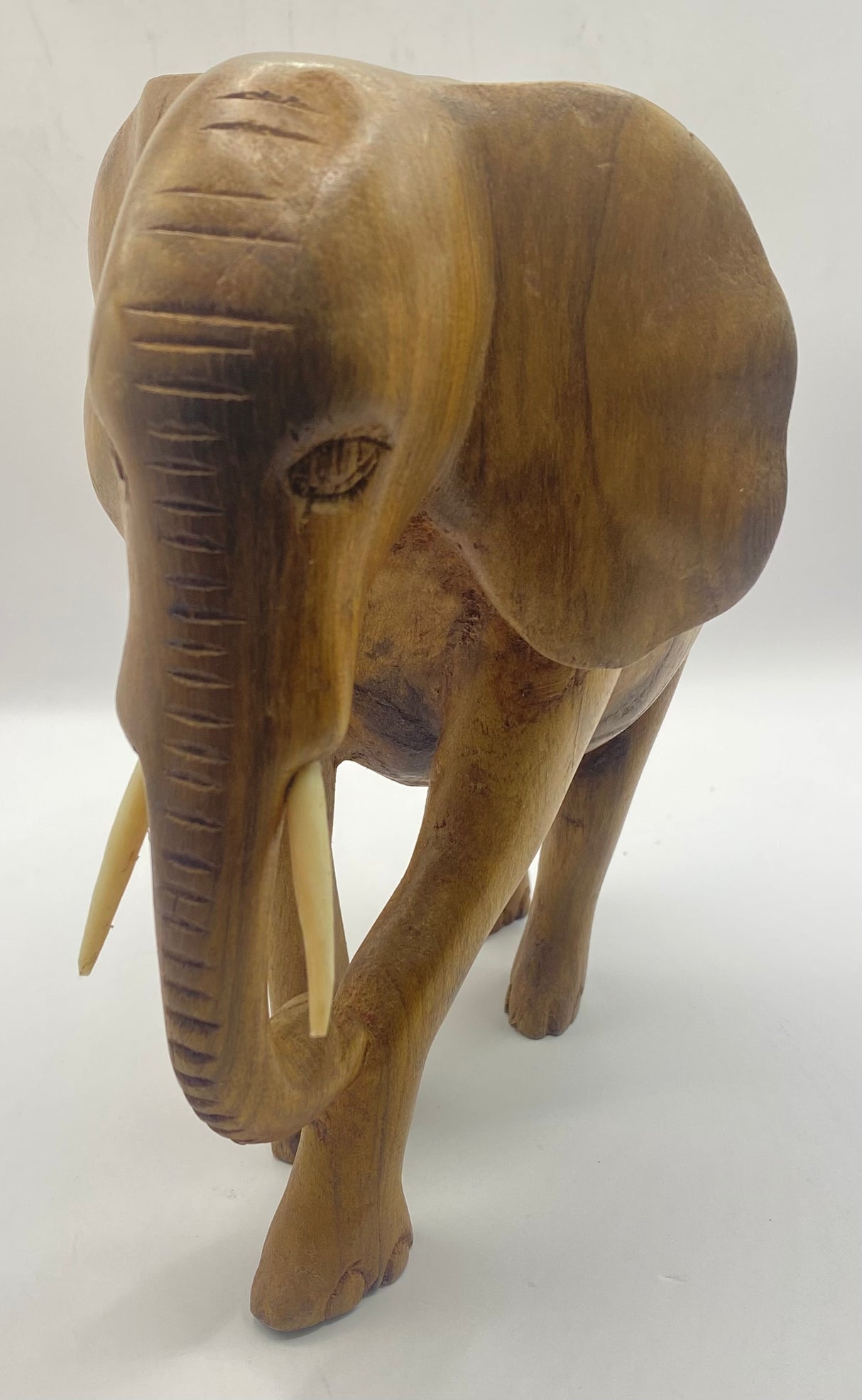 Mahogany Standing Elephant