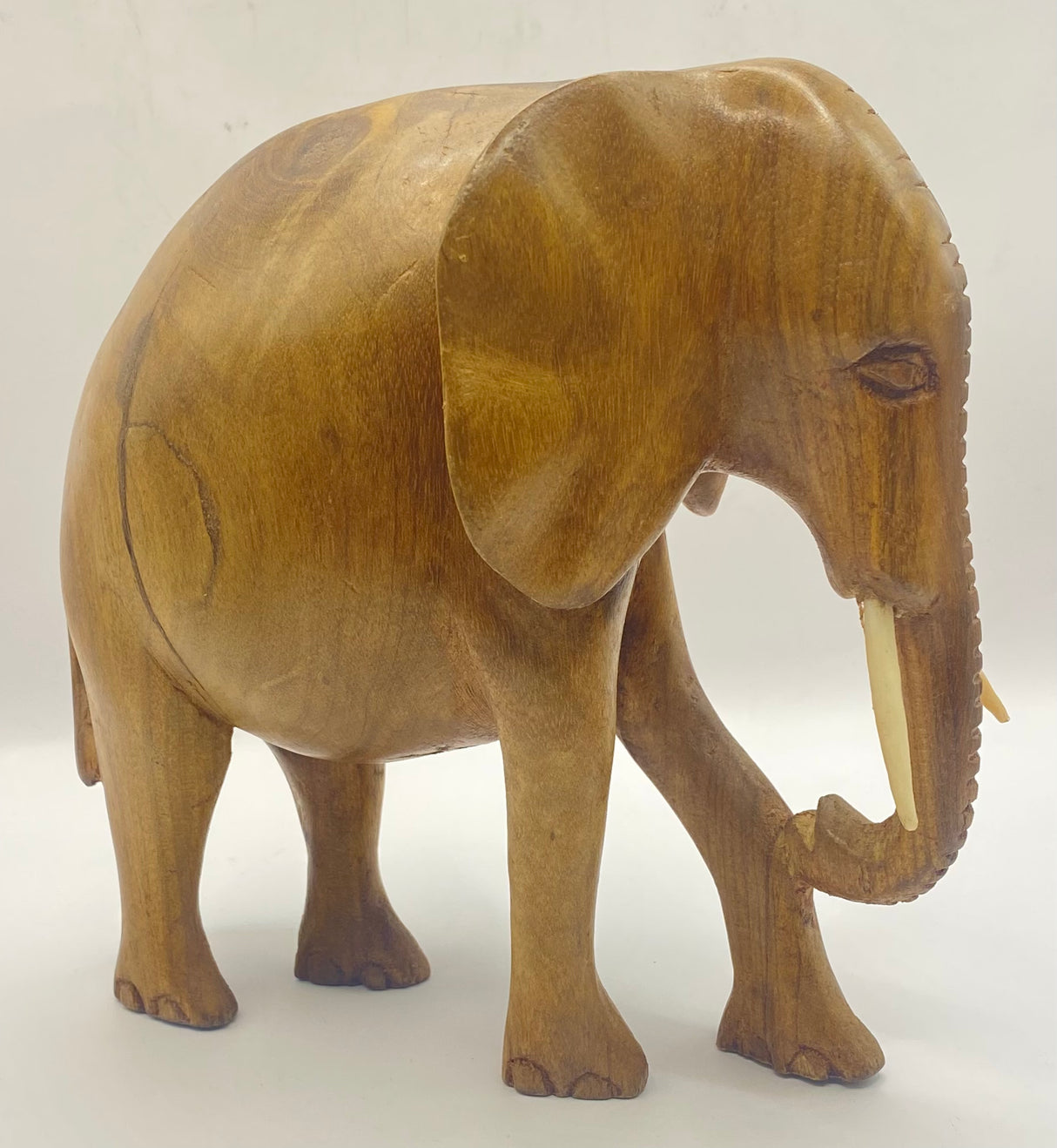 Mahogany Standing Elephant