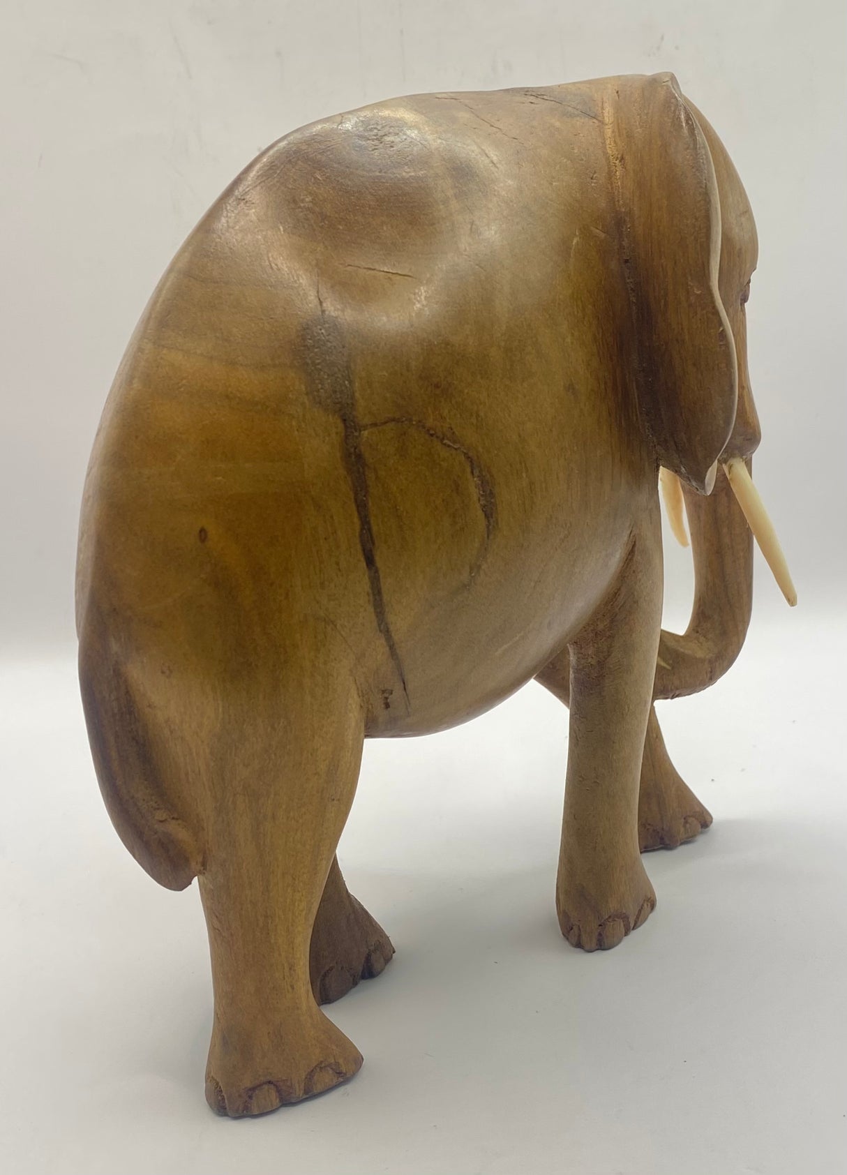 Mahogany Standing Elephant