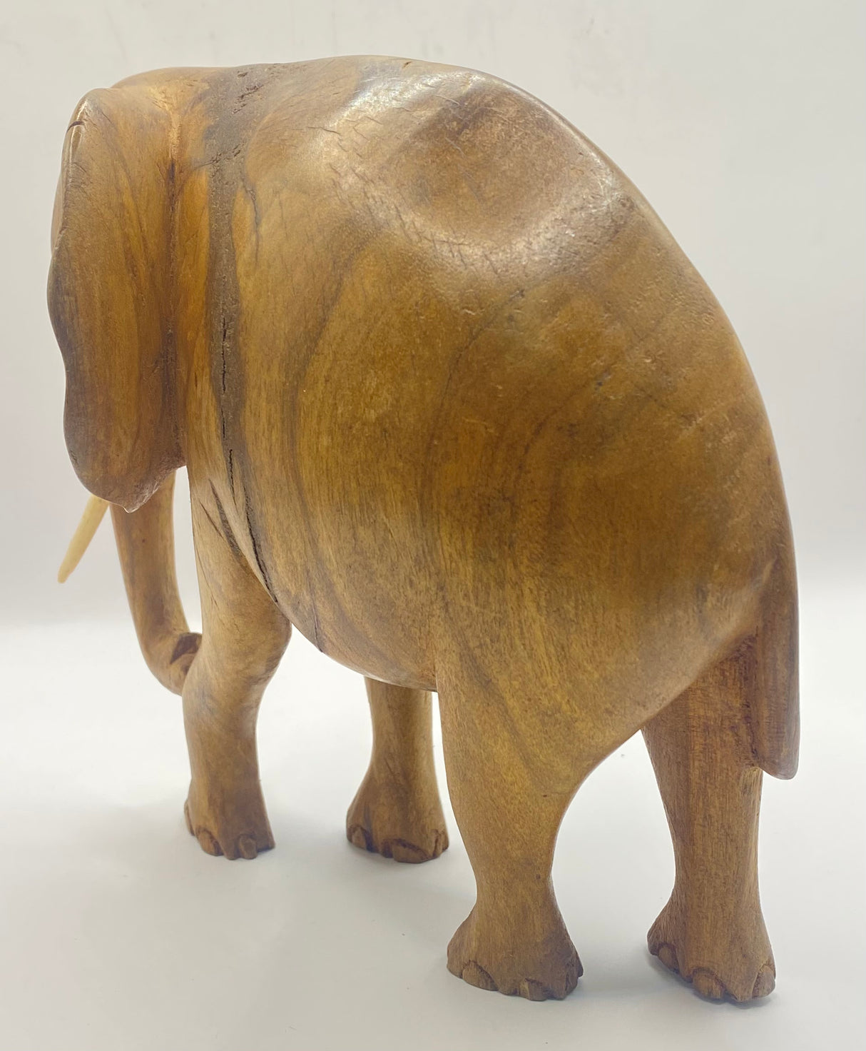 Mahogany Standing Elephant