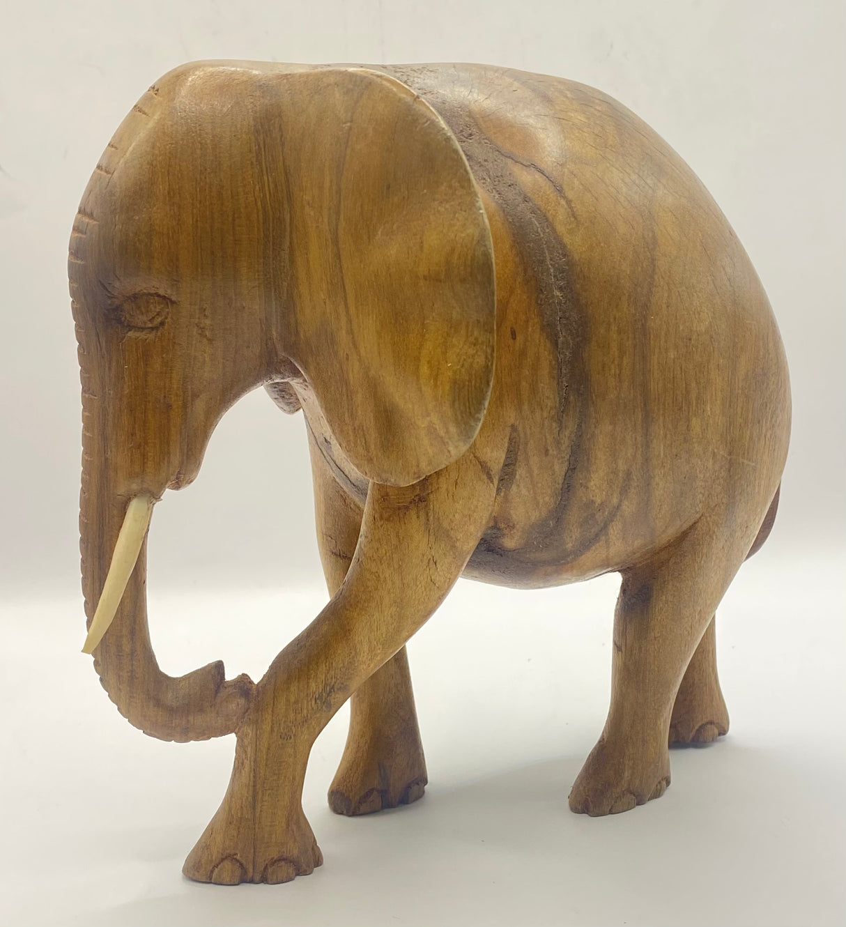 Mahogany Standing Elephant