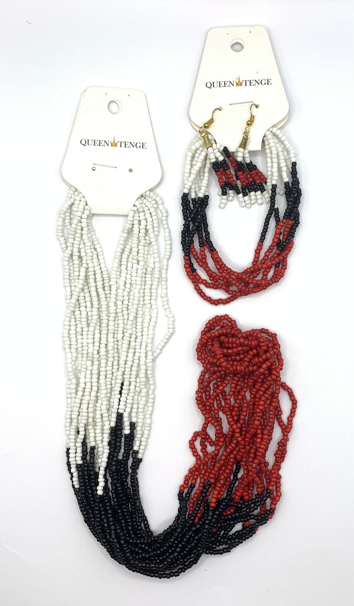 Queen Tenge - Beaded 3 Piece Jewellery Set