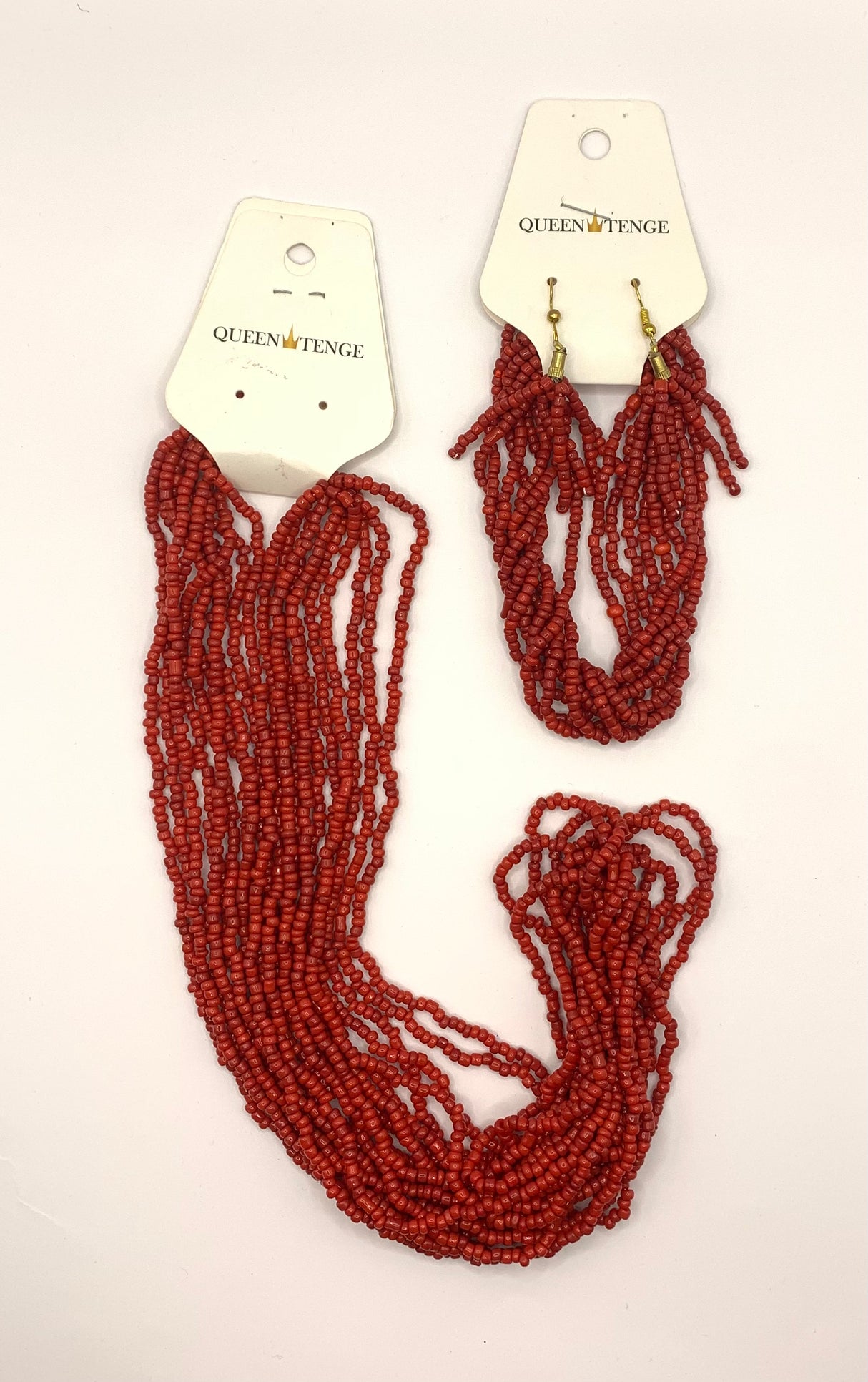 Queen Tenge - Beaded 3 Piece Jewellery Set